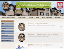 Tablet Screenshot of mojaszkola.edu.pl